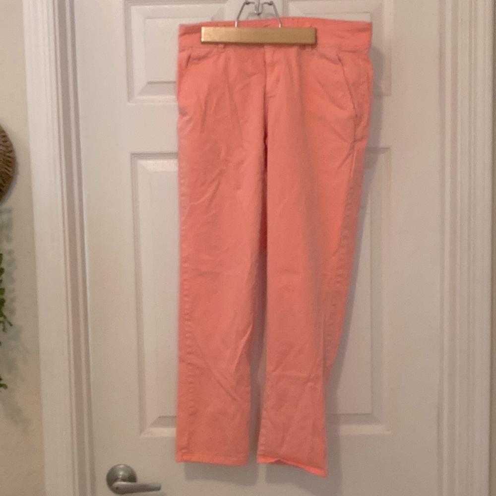 Sz 4 Loft coral pink chino pants